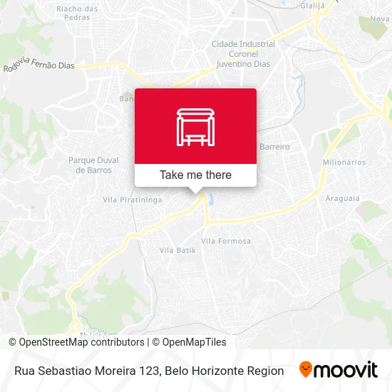 Rua Sebastiao Moreira 123 map