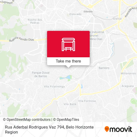 Rua Aderbal Rodrigues Vaz 794 map
