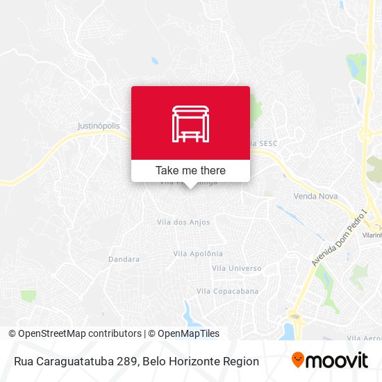 Rua Caraguatatuba 289 map