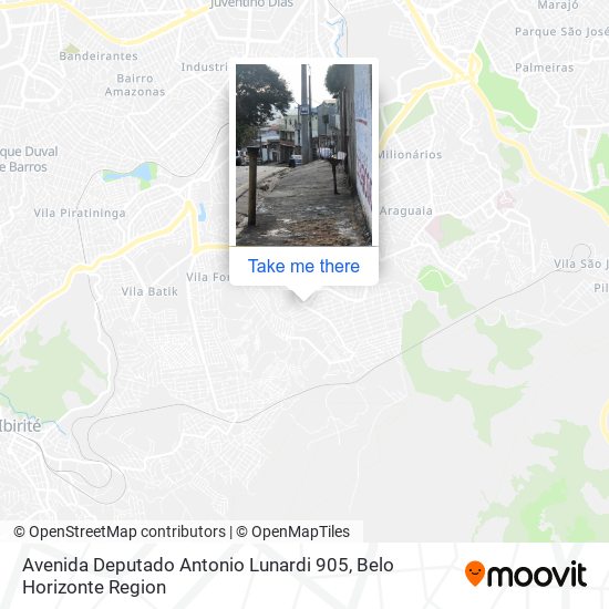 Avenida Deputado Antonio Lunardi 905 map