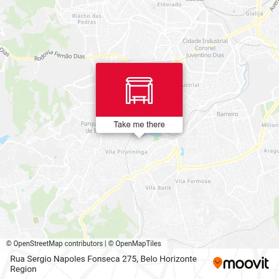 Rua Sergio Napoles Fonseca 275 map