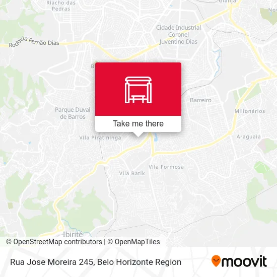 Rua Jose Moreira 245 map