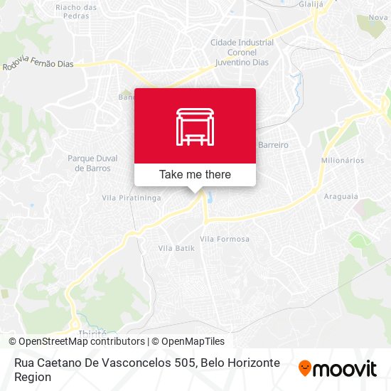 Rua Caetano De Vasconcelos 505 map