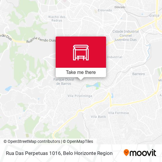 Rua Das Perpetuas 1016 map