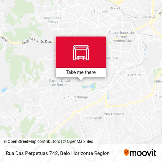 Rua Das Perpetuas 742 map