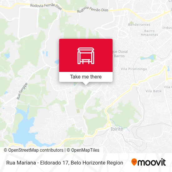 Rua Mariana - Eldorado 17 map