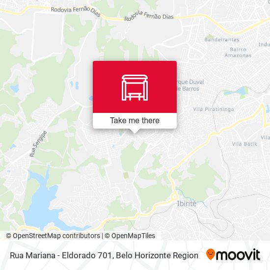 Rua Mariana - Eldorado 701 map
