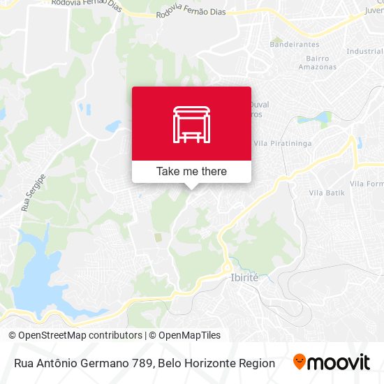 Rua Antônio Germano 789 map