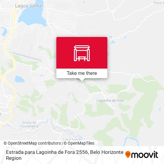 Estrada para Lagoinha de Fora 2556 map