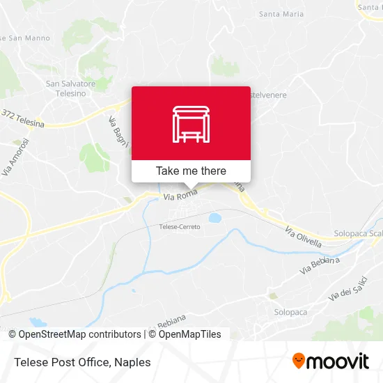 Telese Post Office map