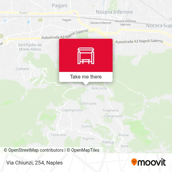 Via Chiunzi, 254 map