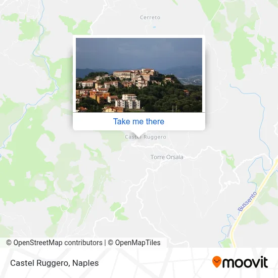 Castel Ruggero map