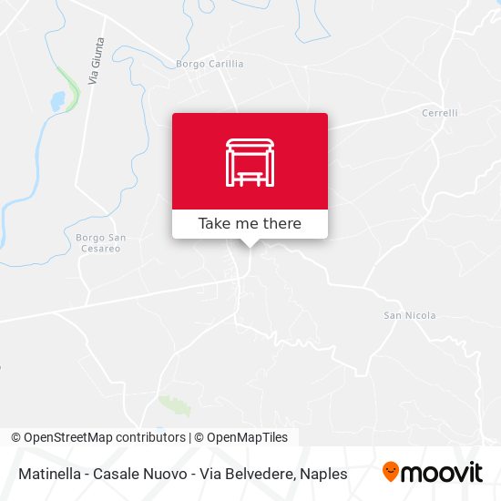 Matinella - Casale Nuovo - Via Belvedere map