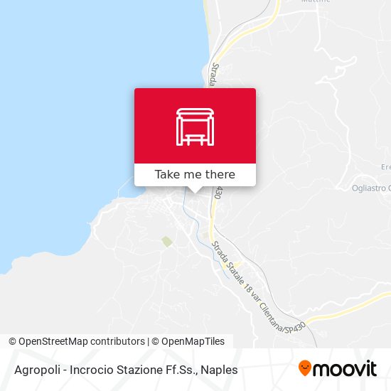 Agropoli - Incrocio Stazione Ff.Ss. map