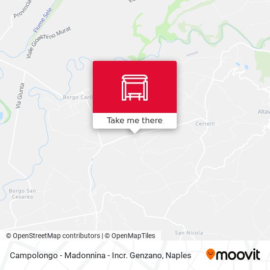 Campolongo - Madonnina - Incr. Genzano map