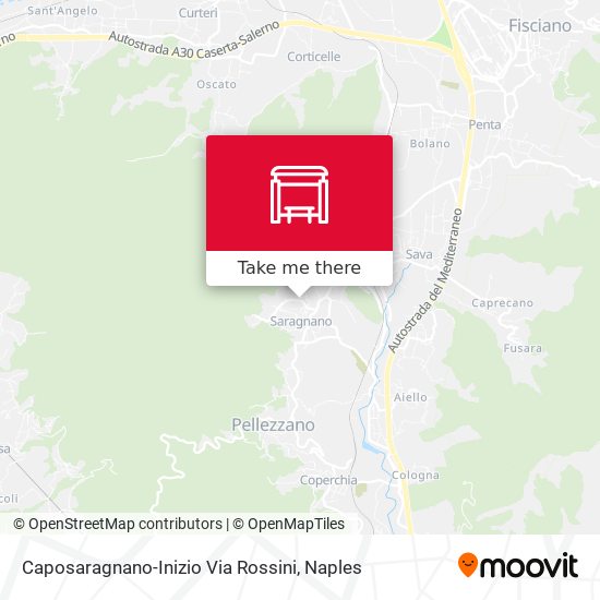 Caposaragnano-Inizio Via Rossini map
