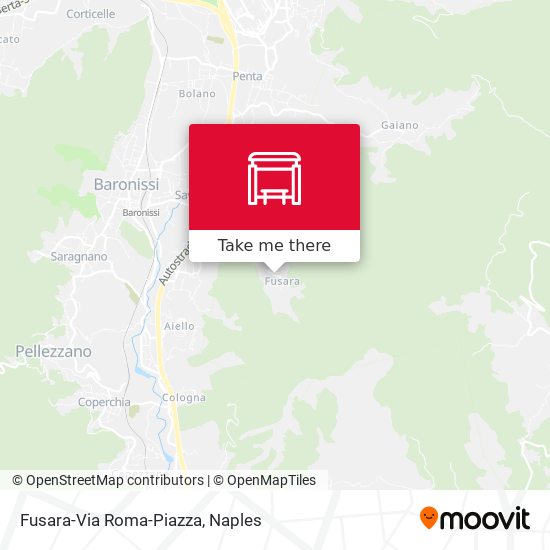 Fusara-Via Roma-Piazza map