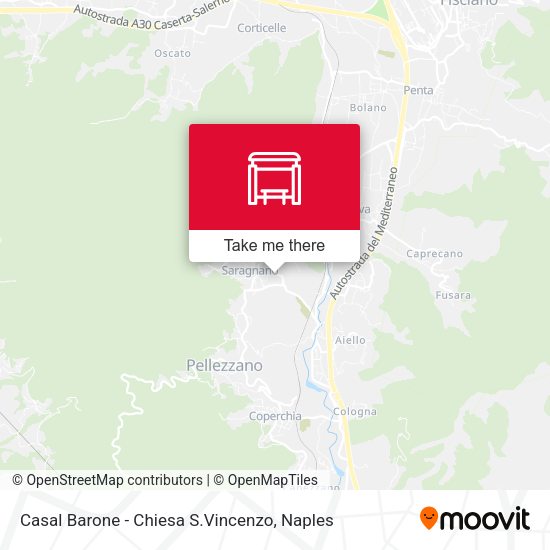 Casal Barone - Chiesa S.Vincenzo map