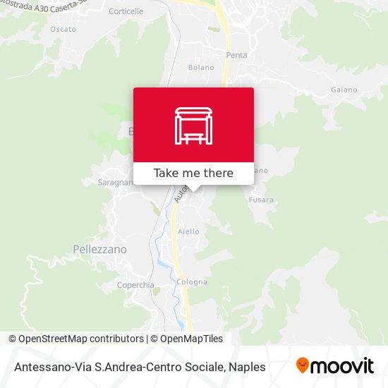 Antessano-Via S.Andrea-Centro Sociale map