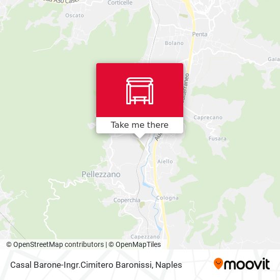Casal Barone-Ingr.Cimitero Baronissi map
