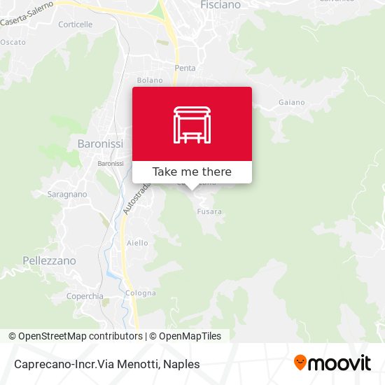 Caprecano-Incr.Via Menotti map