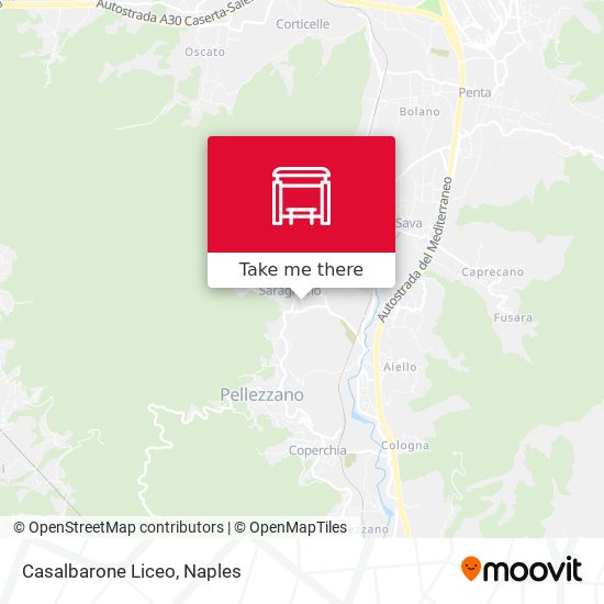 Casalbarone Liceo map