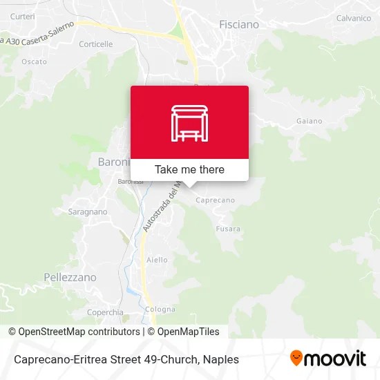 Caprecano-Eritrea Street 49-Church map