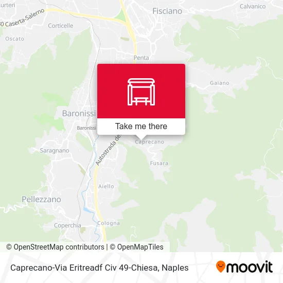 Caprecano-Via Eritrea No. 49-Church map