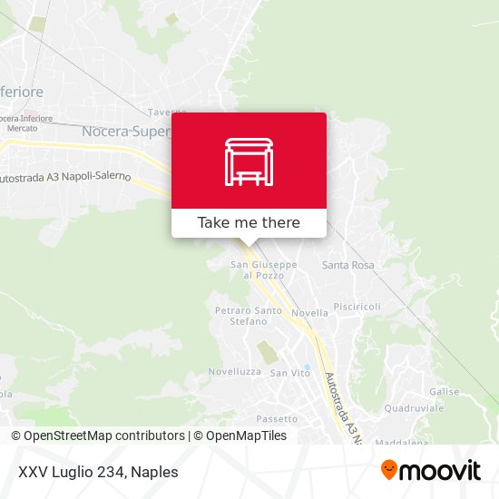 XXV Luglio 234 map