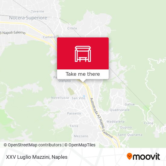 XXV Luglio Mazzini map