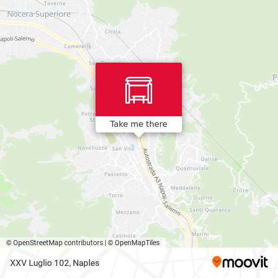 XXV Luglio 102 map