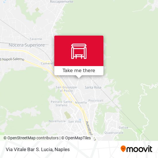 Via Vitale Bar S. Lucia map