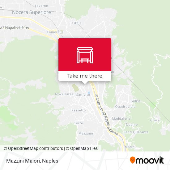 Mazzini Maiori map