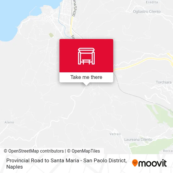 Provincial Road to Santa Maria - San Paolo District map