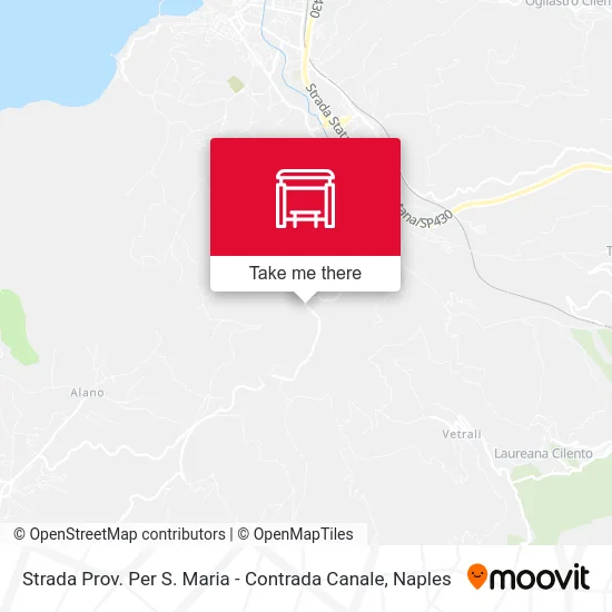 Provincial Road to Santa Maria - Canale District map