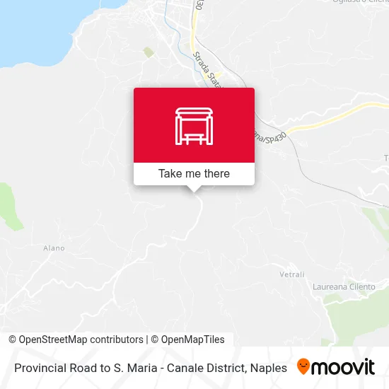 Provincial Road to S. Maria - Canale District map