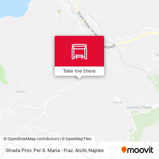 Strada Prov. Per S. Maria - Fraz. Archi map