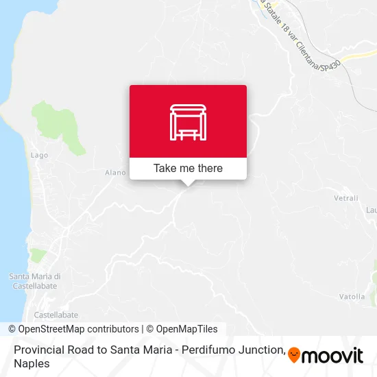 Provincial Road to Santa Maria - Perdifumo Junction map