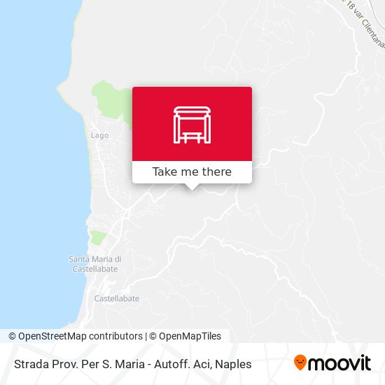 Strada Prov. Per S. Maria - Autoff. Aci map