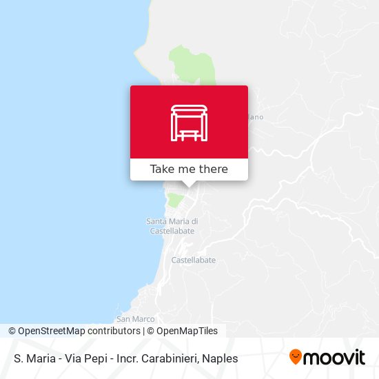 S. Maria - Via Pepi - Incr. Carabinieri map