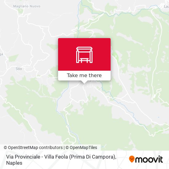 Via Provinciale - Villa Feola (Prima Di Campora) map