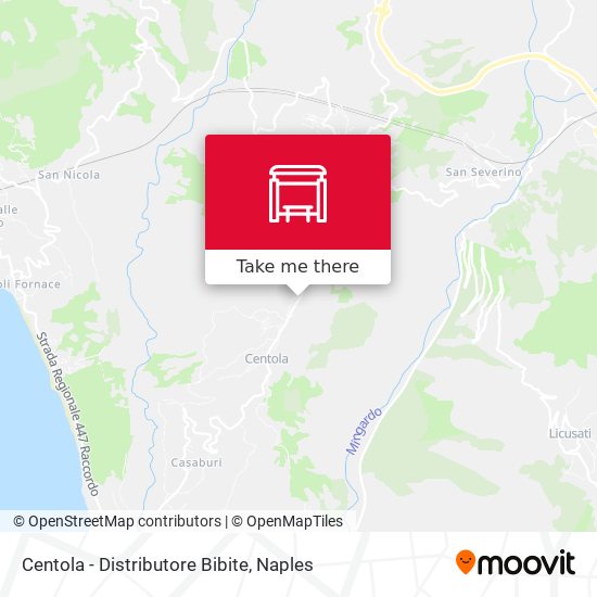 Centola - Distributore Bibite map