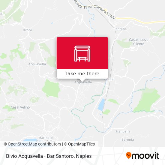 Bivio Acquavella - Bar Santoro map