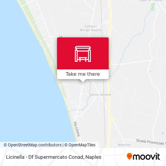Licinella - Df Supermercato Conad map