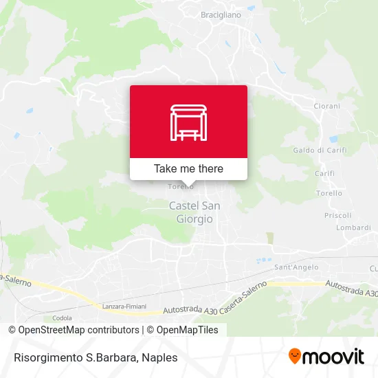 Risorgimento S.Barbara map