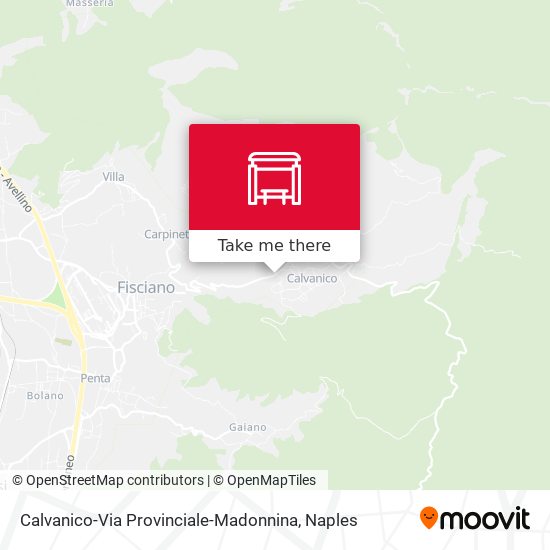 Calvanico-Via Provinciale-Madonnina map