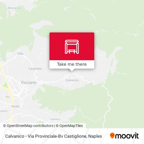 Calvanico - Via Provinciale-Bv Castiglione map