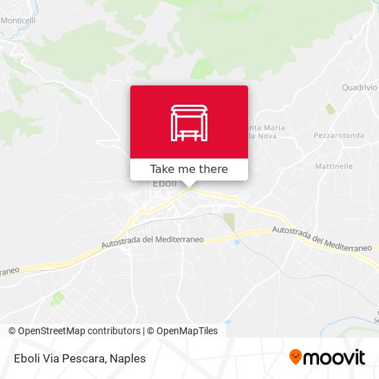 Eboli Via Pescara map