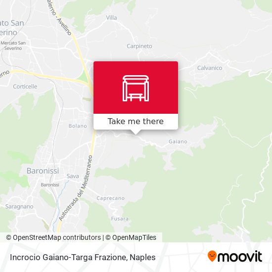 Incrocio Gaiano-Targa Frazione map