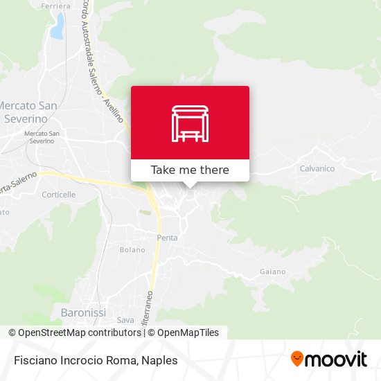 Fisciano Incrocio Roma map